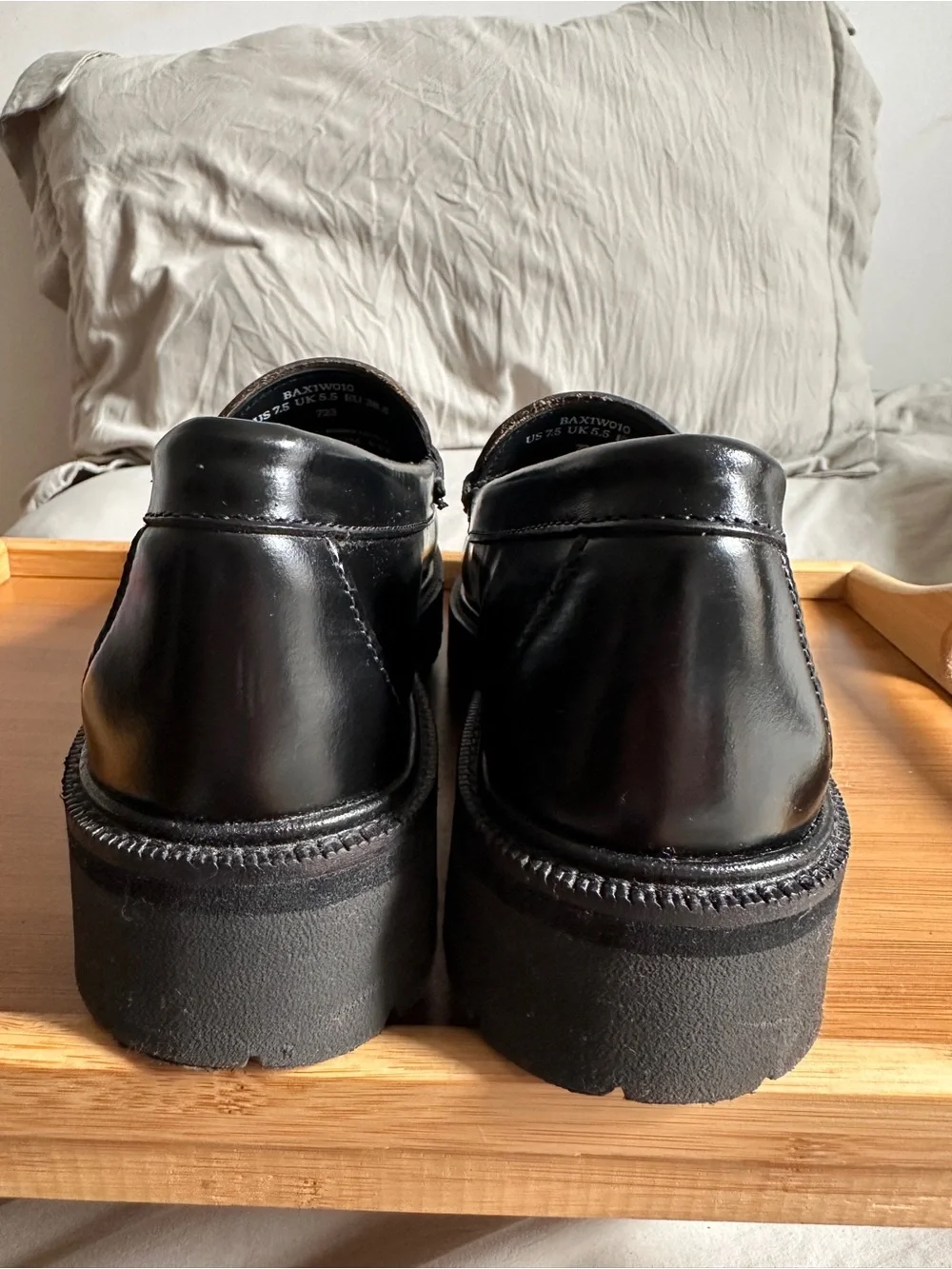 GH Bass platform loafers
